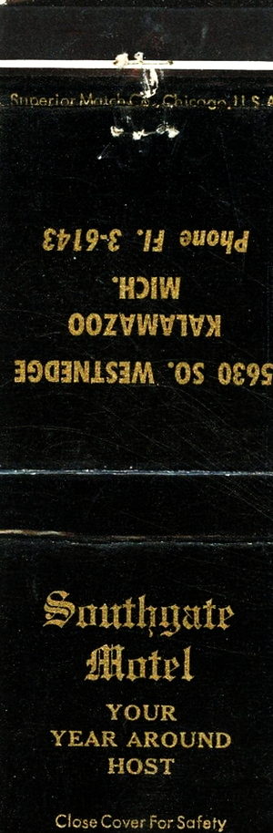 Southgate Motel - Matchbook (newer photo)